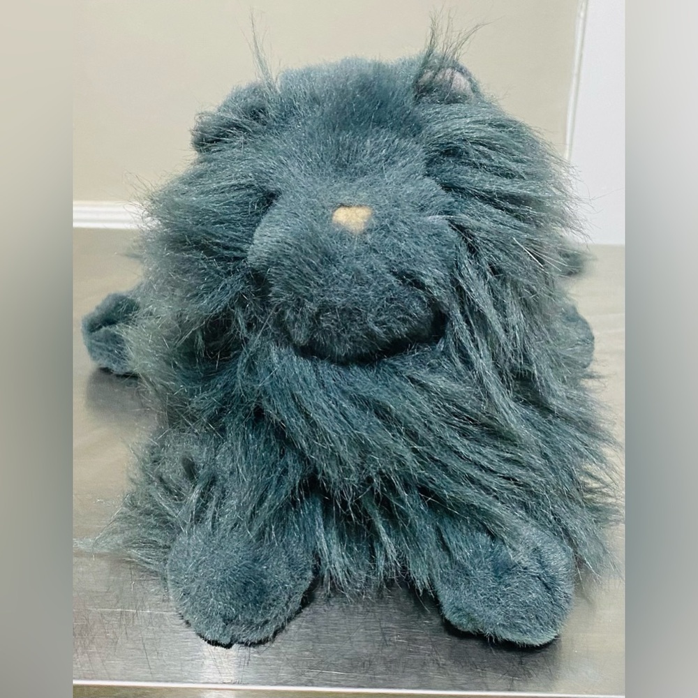 Vintage American Wego #5400 Polyester Gray Cat Stuffed Animal Toy